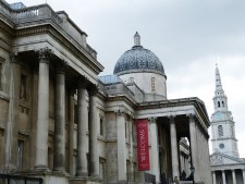 National Gallery som ligger vid Trafalgar Square är mycket populärt. 