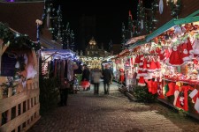 Julstämning med julmarknad