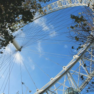 Ett soligt London Eye