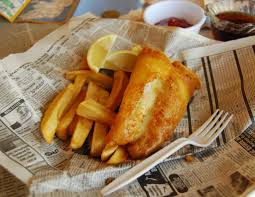 Njut av god fish and chips