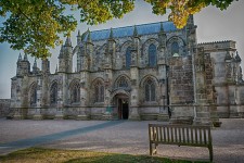 Missa inte berömda Rosslyn Chapel, Skottland