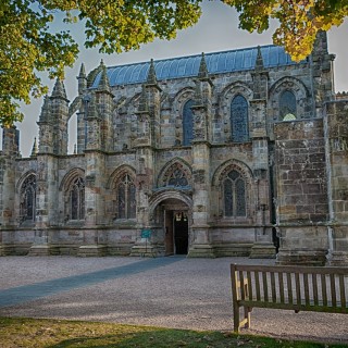 Missa inte berömda Rosslyn Chapel, Skottland